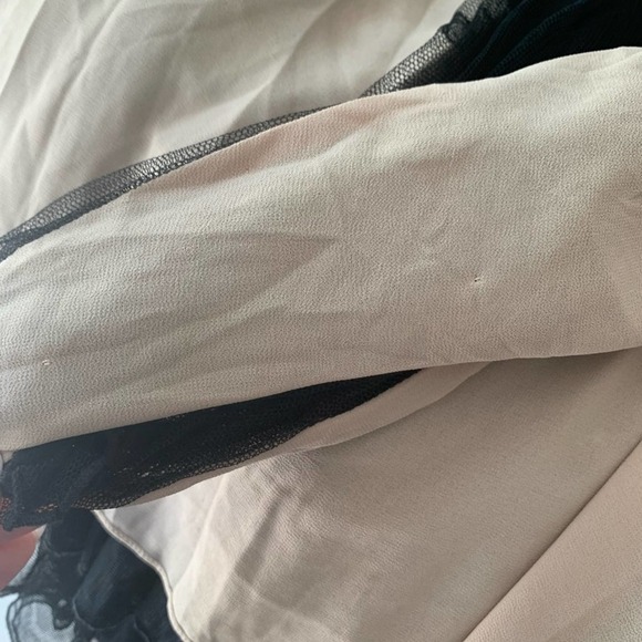 Anthropologie x Zeta Size 2 Tali Black Mesh Mini Dress - Picture 10 of 11